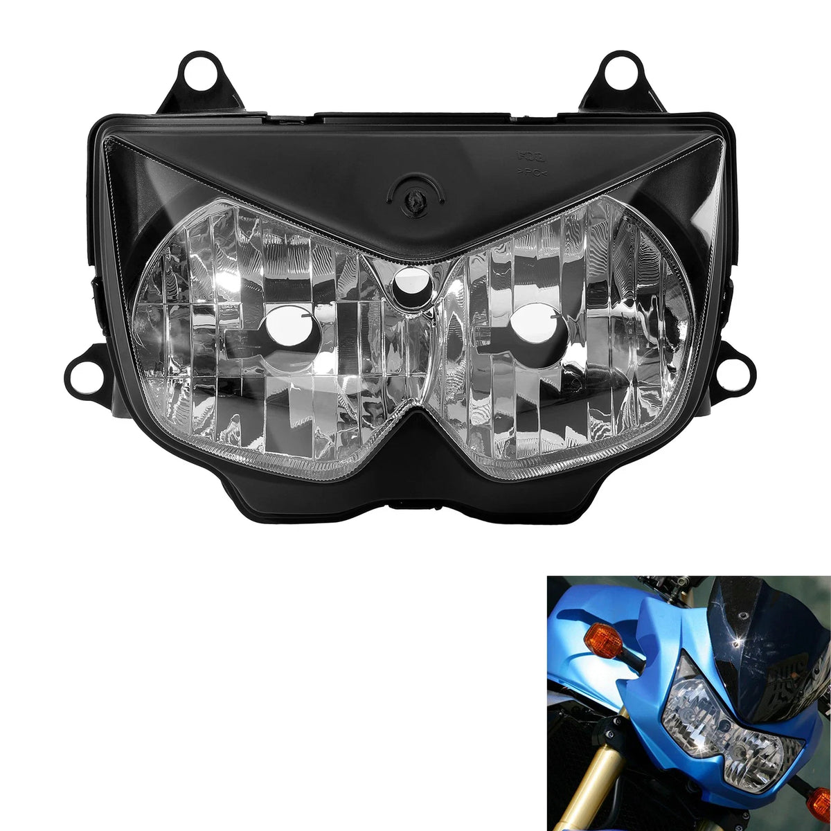 Front Headlight Lamp & Fairing Stay Bracket for Kawasaki Ninja 250R (2008–2012)