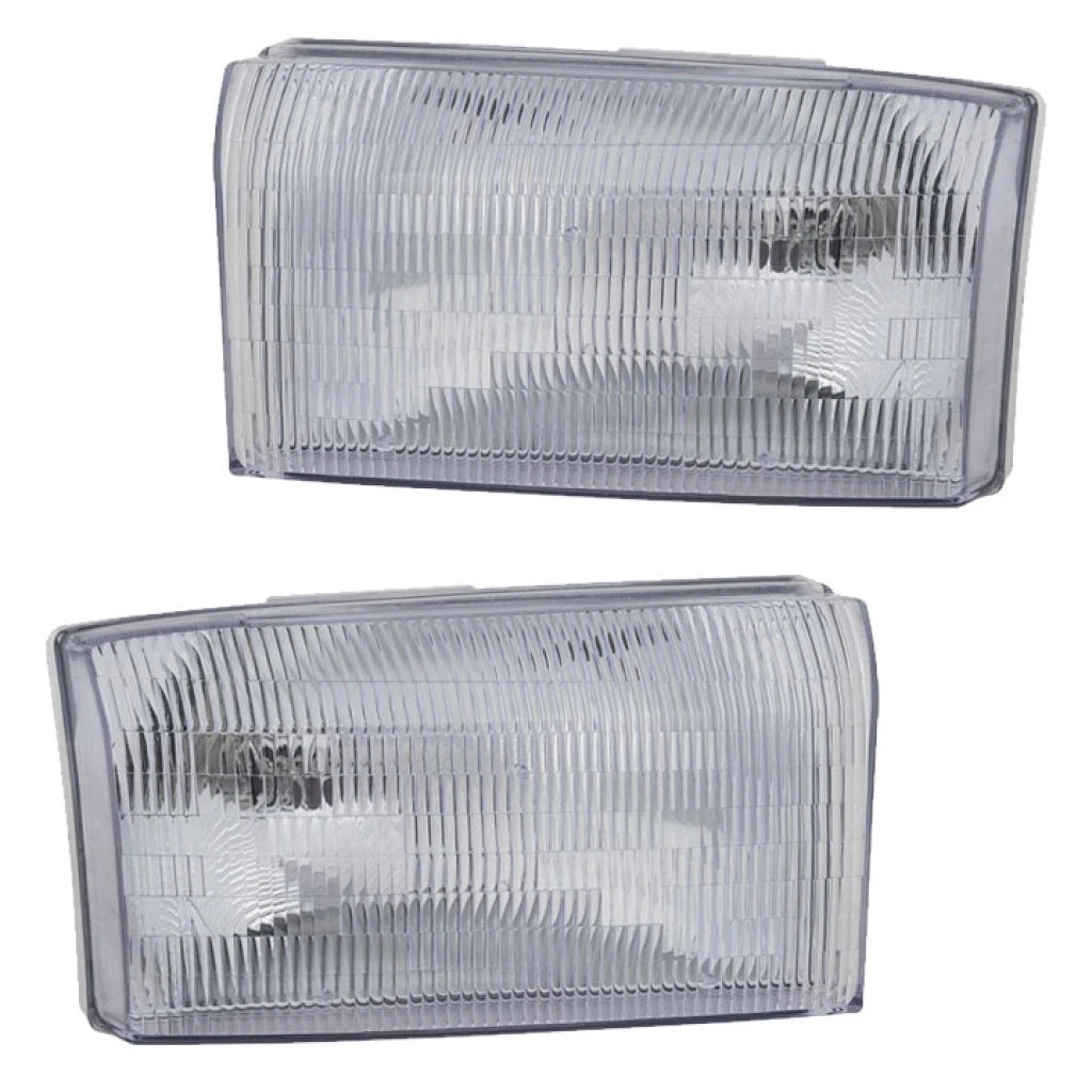 Set of 2 Halogen Headlights for Ford Excursion (2000–2001) PLX-M0-USA-3311165LAS-CL360A71, FO2502147, FO2503147