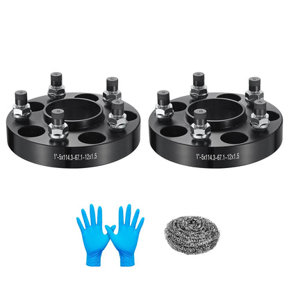 1" 5x114.3 Hub Centric Wheel Spacers for 2004–2009 Kia Amanti (12x1.5)