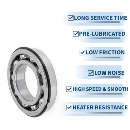 Deep Groove Ball Bearing 6212NR for Scooter Skateboard Wheel (P0 60x110x22mm)