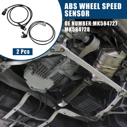 2 Pcs ABS Wheel Speed Sensor for Mitsubishi FUSO (MK584727/MK584728)