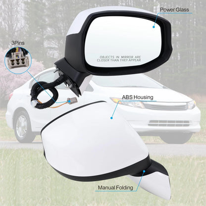 Right Passenger Side Mirror for Lqito (2012–2014)