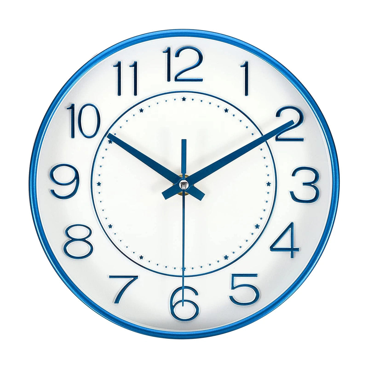 8 Inch Silent Non-Ticking Wall Clock for Home Decor (Battery Operated)
