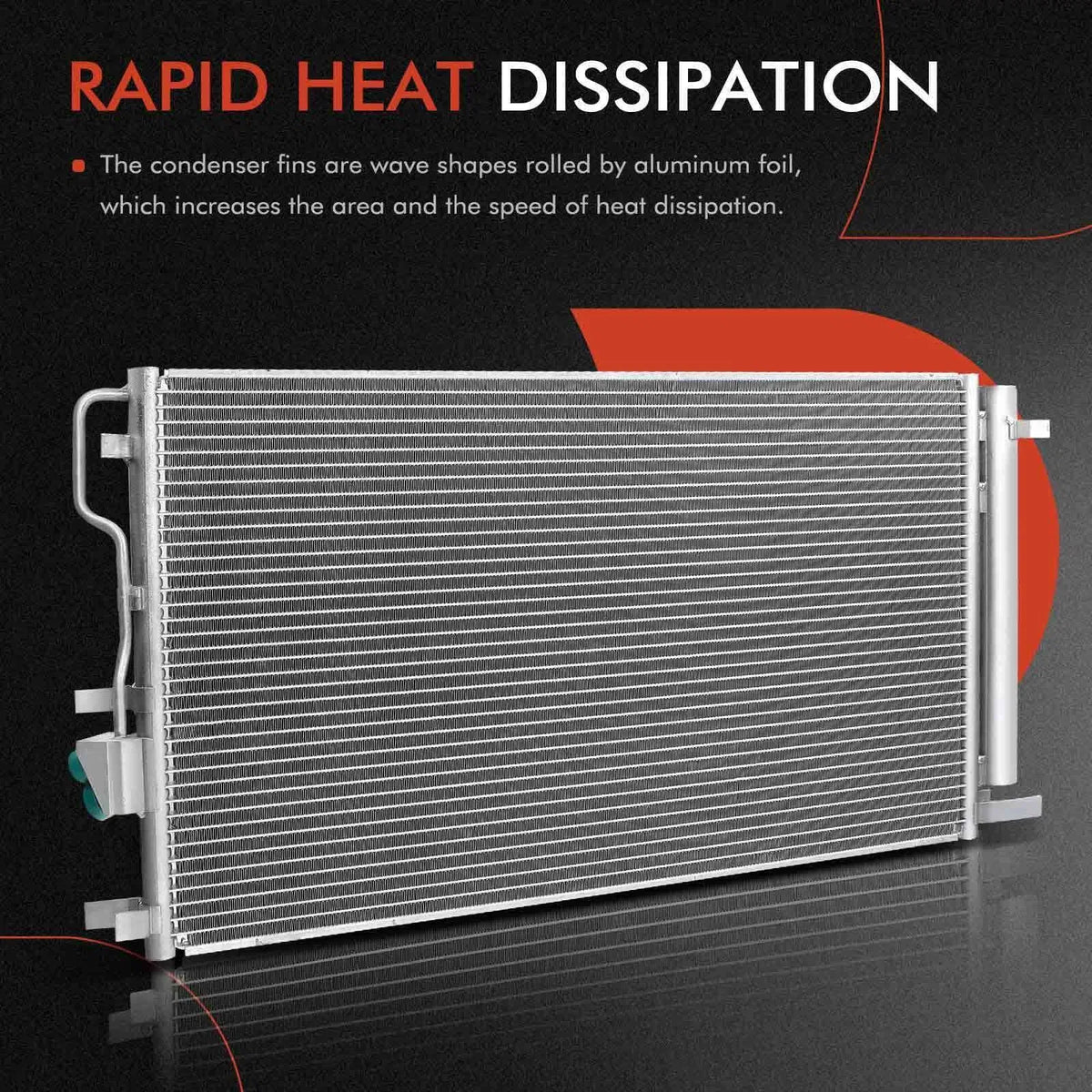 A/C Condenser with Bracket for Ford Taurus (2008–2012)