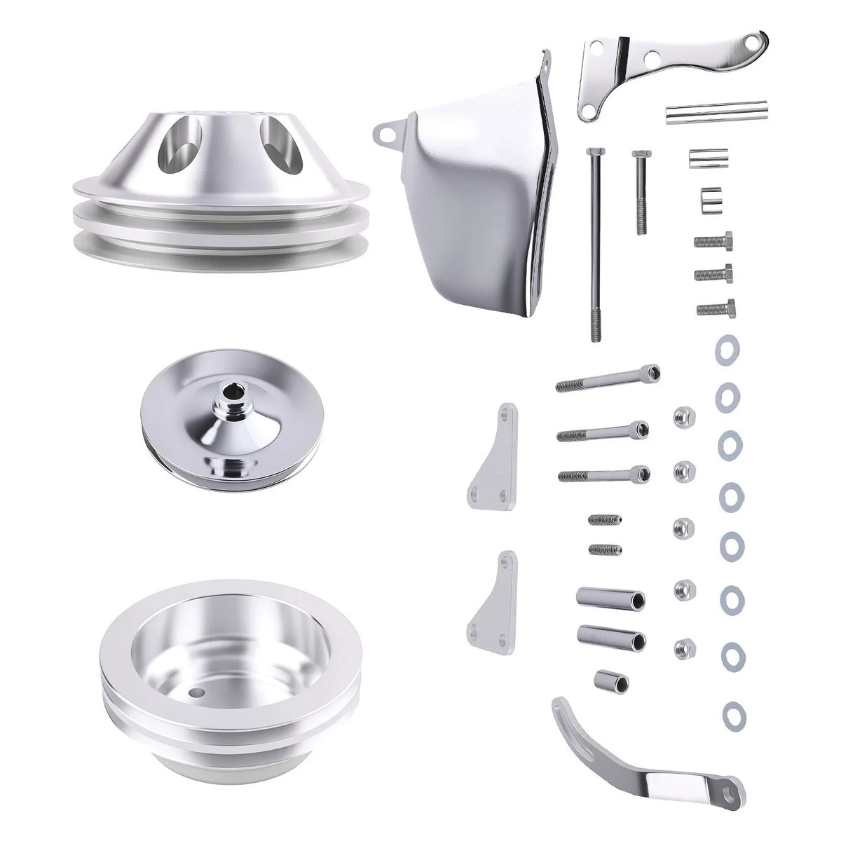 Water Pump Pulley Bracket Kit for Small Block Chevy (262–350)