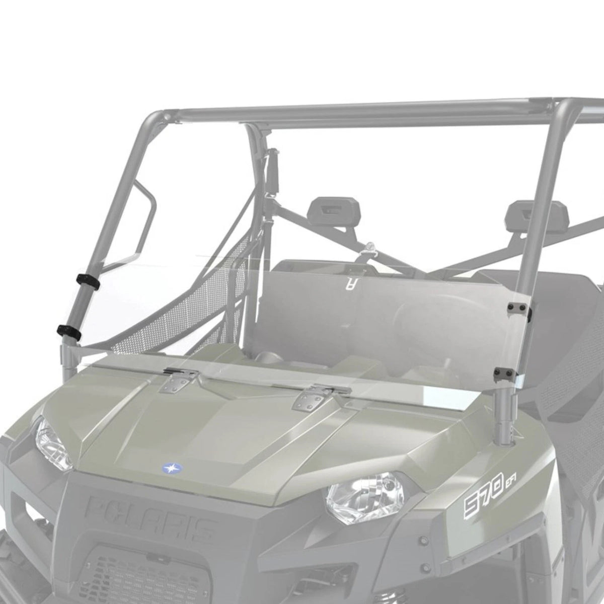 Lock & Ride Half Windshield for Polaris Ranger (OEM, 2878756)