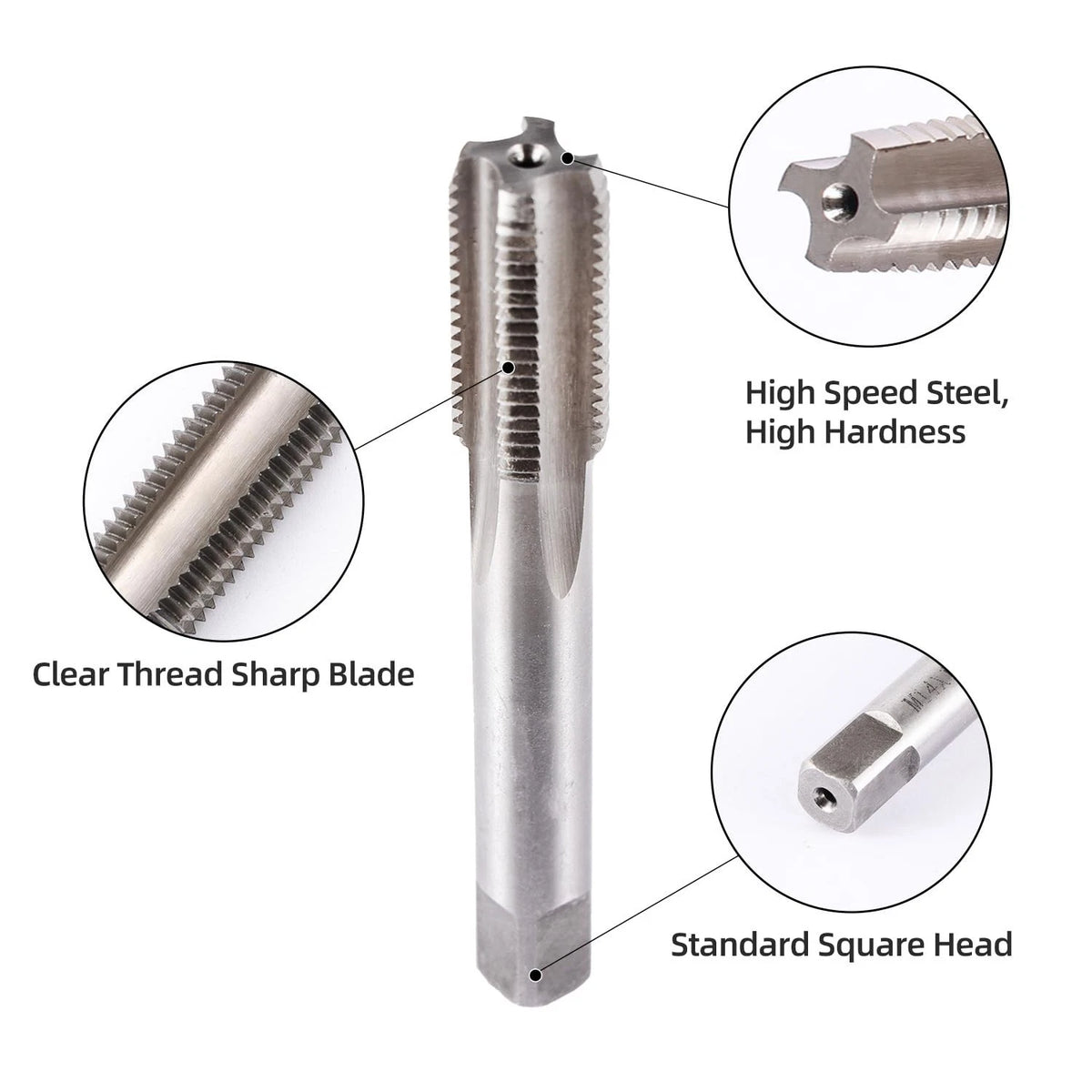 M12 x 1.25 Metric Thread Tap and Die Set (High-speed Steel)