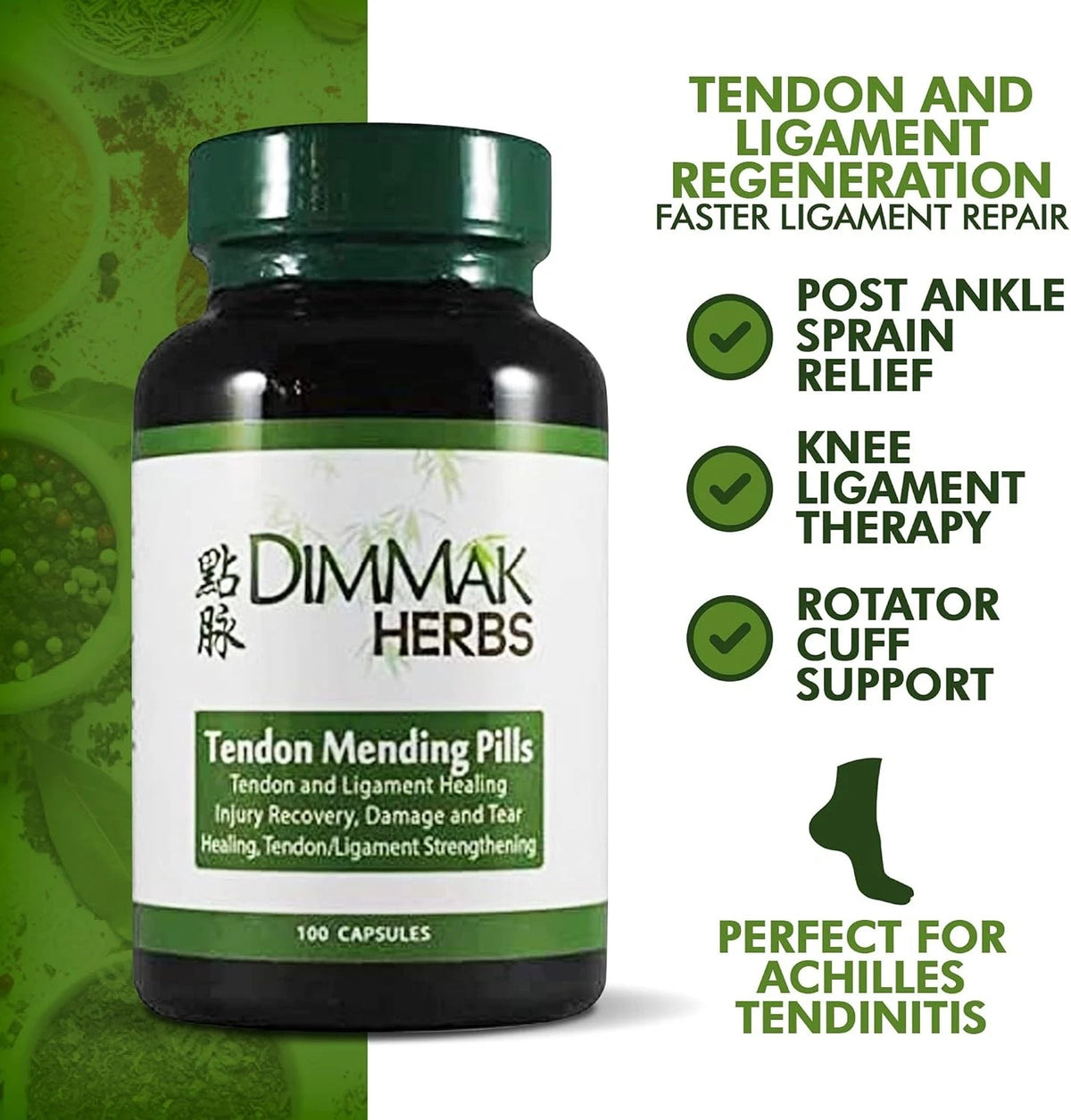 Certified Organic Tendon Mending Pills for Ligament Regeneration
