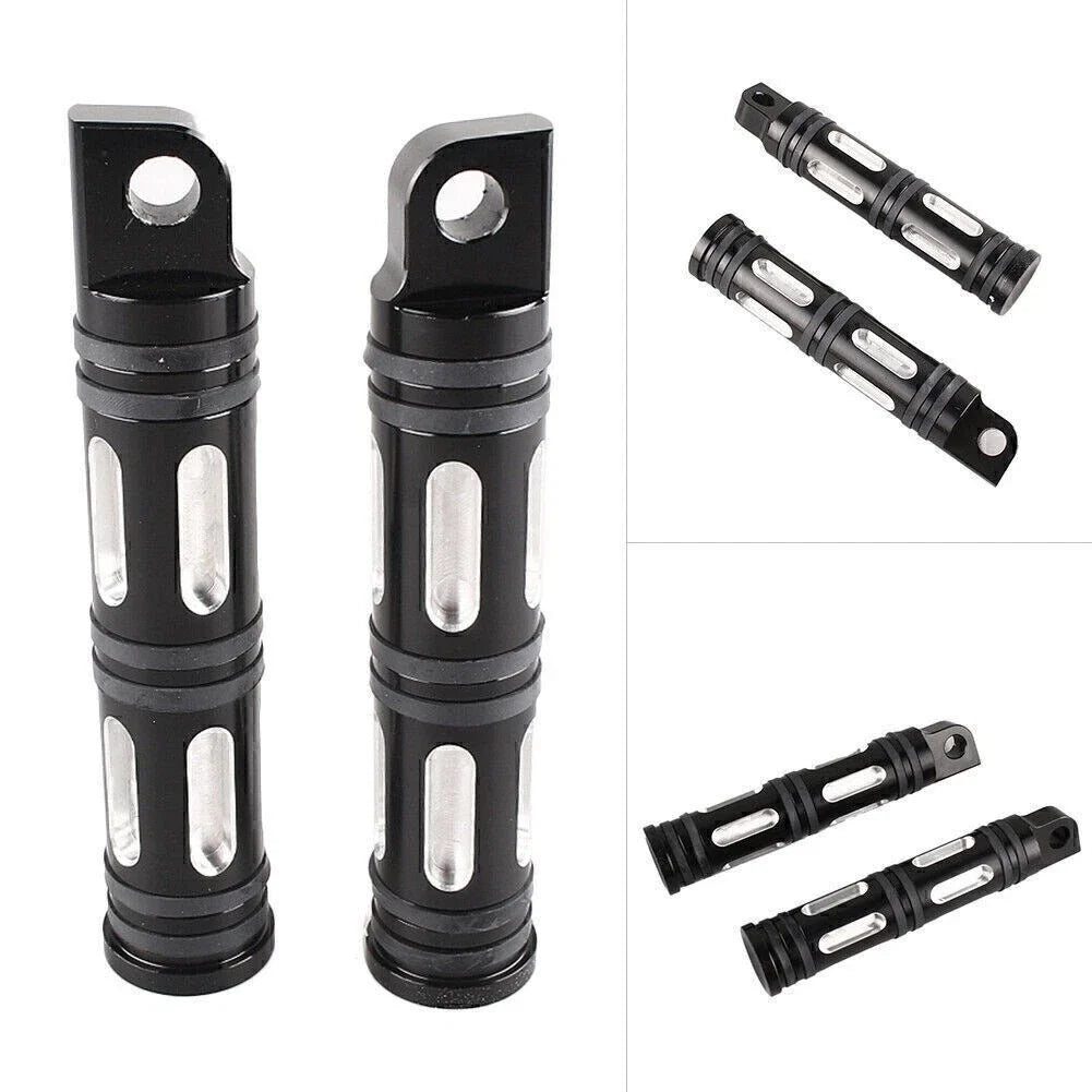 Foot Pegs for Harley Davidson XL883N FXCW (2004–2023) Black Aluminum CNC