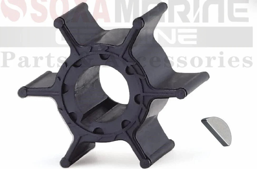 5pcs Water Pump Impeller with Key for Yamaha 9.9hp Outboard Motor (682-44352-03)