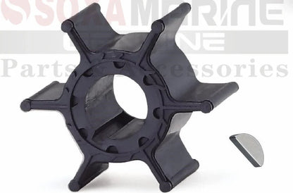 5pcs Water Pump Impeller with Key for Yamaha 9.9hp Outboard Motor (682-44352-03)