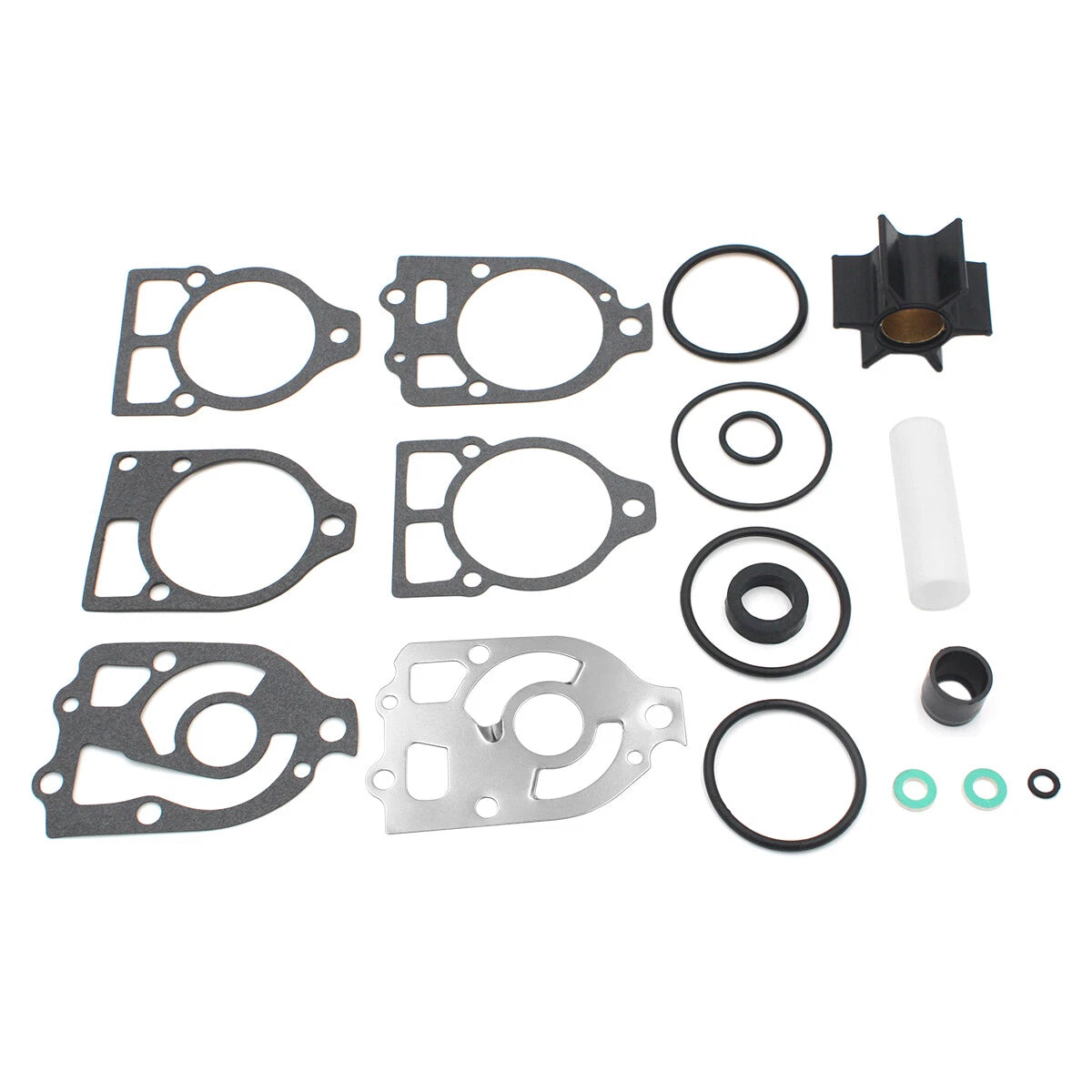 Water Pump Impeller Kit for Mercury 65HP 4 Cyl 70HP 6 Cyl Outboards (46-96148A5, 46-96148A8, 46-78400A2, 46-73804A3, 47-89984T5, 47-89984Q5)