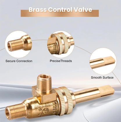 4X Gas Burner Valve for Jade Range (1/8" MPT x 3/8-27)