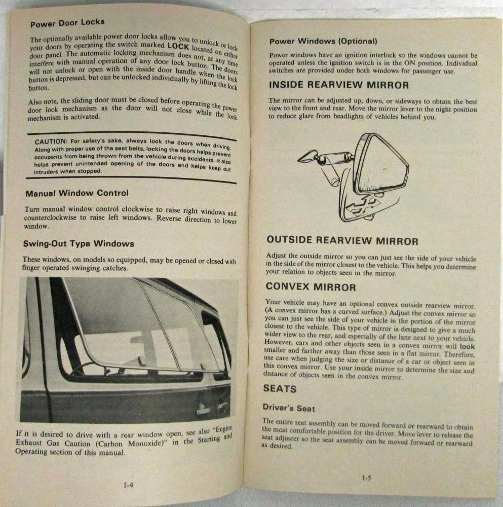 Owners Manual for 1979 GMC Vandura Gaucho Rally Wagon (1979)