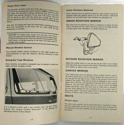 Owners Manual for 1979 GMC Vandura Gaucho Rally Wagon (1979)