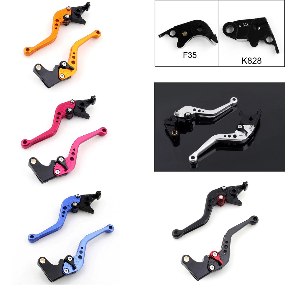Short Brake Clutch Levers for Kawasaki ZX636R / ZX6RR (2005–2006)