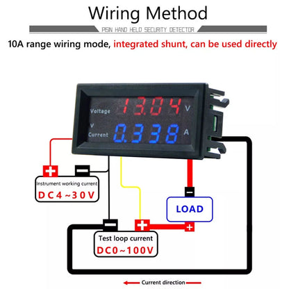 2X M4430 DC 200V Digital Voltmeters LED Display Panel Meter
