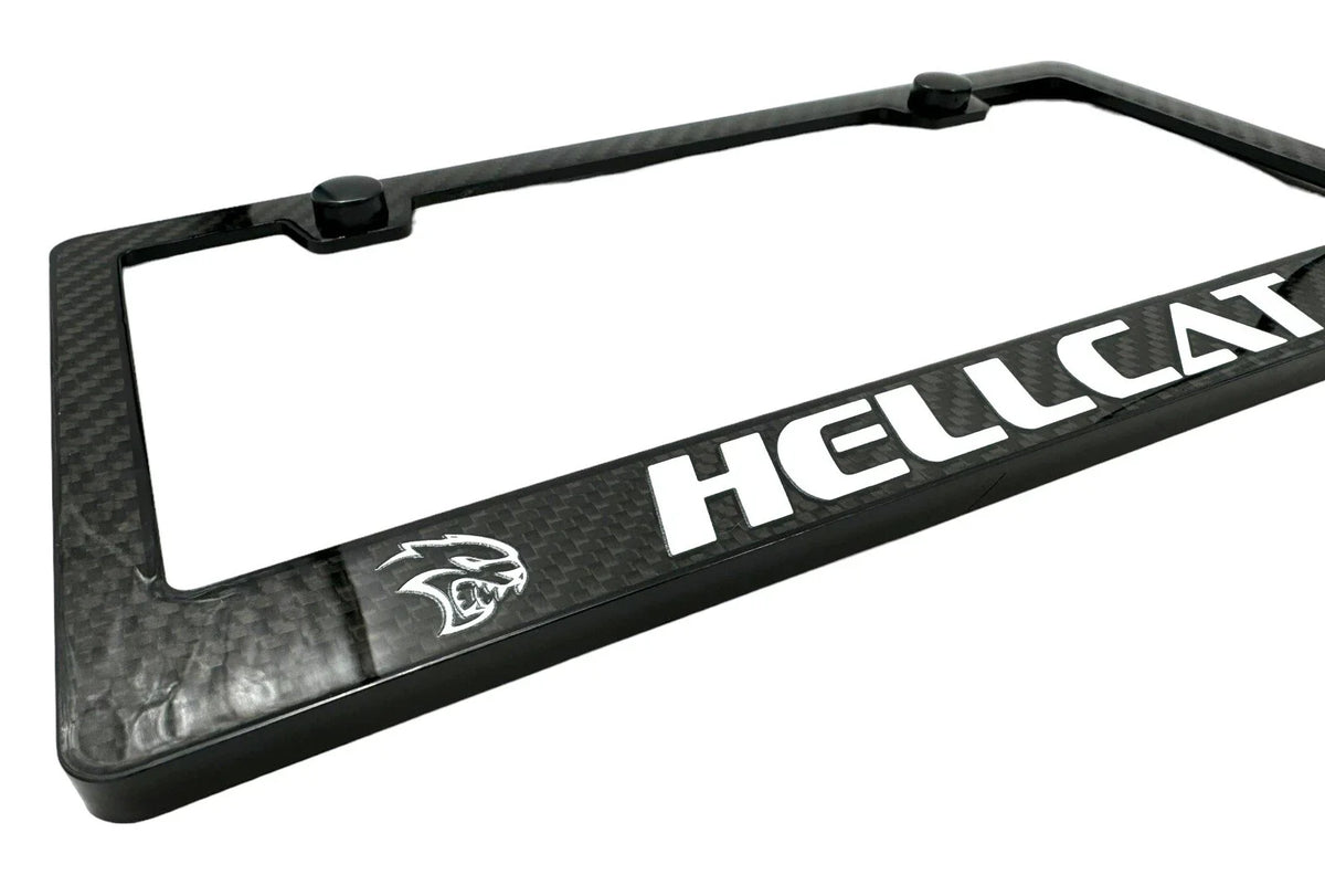 ABS License Plate Frame Real Carbon Fiber for Dodge Charger SRT Hellcat (2015–2023)