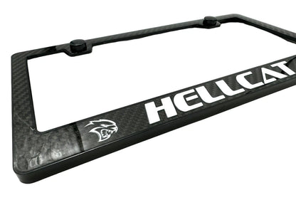 ABS License Plate Frame Real Carbon Fiber for Dodge Charger SRT Hellcat (2015–2023)