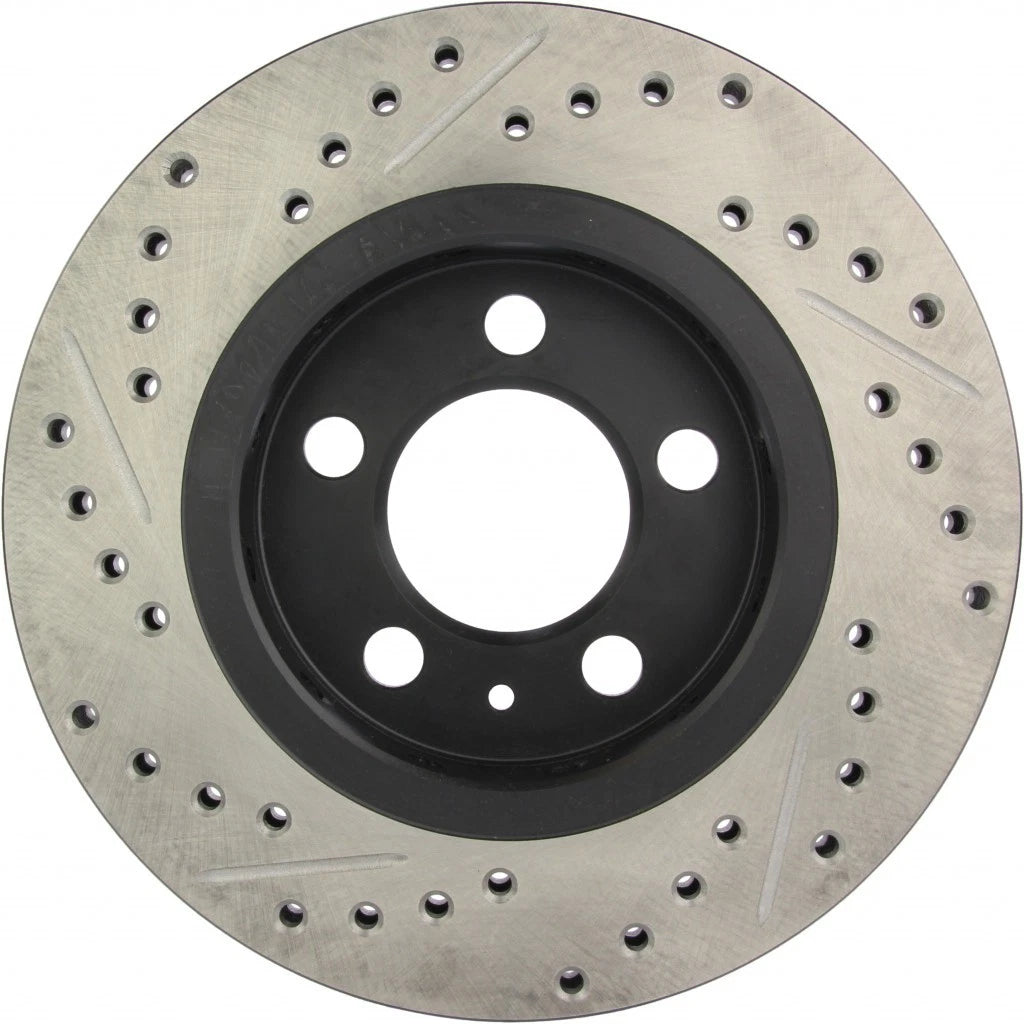 StopTech Slotted and Drilled Sport Brake Rotor for Volkswagen Golf (2002–2006) TLX-sto127.33069L-CL360A70