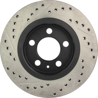 StopTech Slotted and Drilled Sport Brake Rotor for Volkswagen Golf (2002–2006) TLX-sto127.33069L-CL360A70