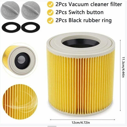 Air Filter HEPA for Karcher WD3 NT18 MV2 3 Vacuum Cleaners