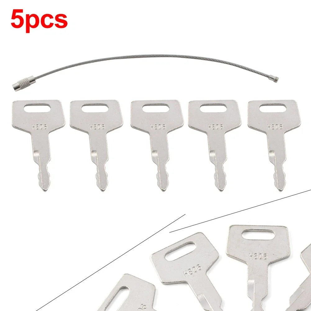 Set of 5 Ignition Keys for Takeuchi 7001-00019 & Gehl 180845