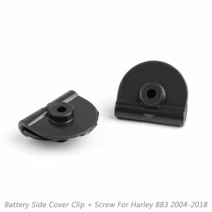 Set of 4 Battery Left Side Cover ABS Clips for Sportster XL883 XL1200 (2004–2018) M501-012-Set