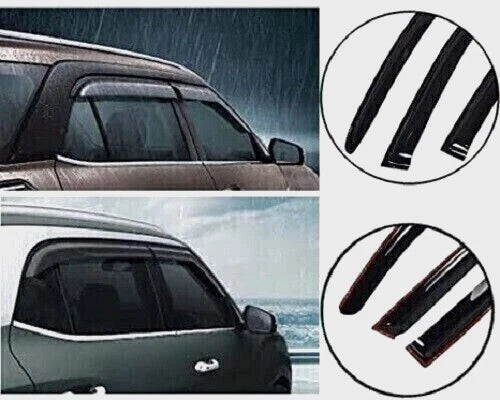 Set of 4 Rain Wind Door Visors for Renault Kwid