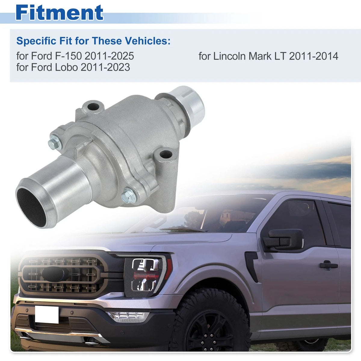 Engine Coolant Thermostat Housing Assembly for Ford F-150 (2011–2025)