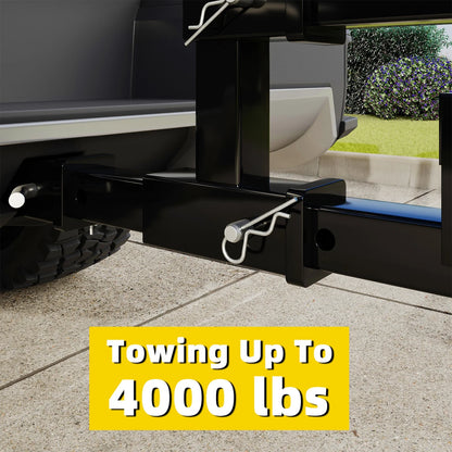 Dual 2" Trailer Hitch Receiver Extension Adapter for Tow Truck (4000LB)