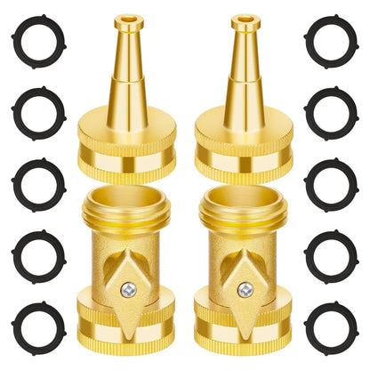 Set of 4 Brass Hose Nozzles for Automan High Pressure Jet