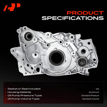 Oil Pump w/ Engine Timing Cover for Mitsubishi Galant Chrysler Sebring (M-511, MD366260, OP155, SKOM511)