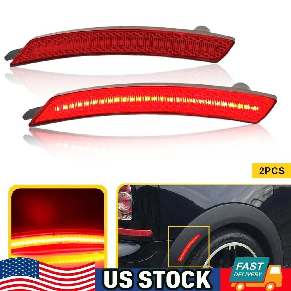 2PC Rear Side Marker LED Light for MINI Cooper R55 R56 R57 R58 R59 R60 (2007–2016)