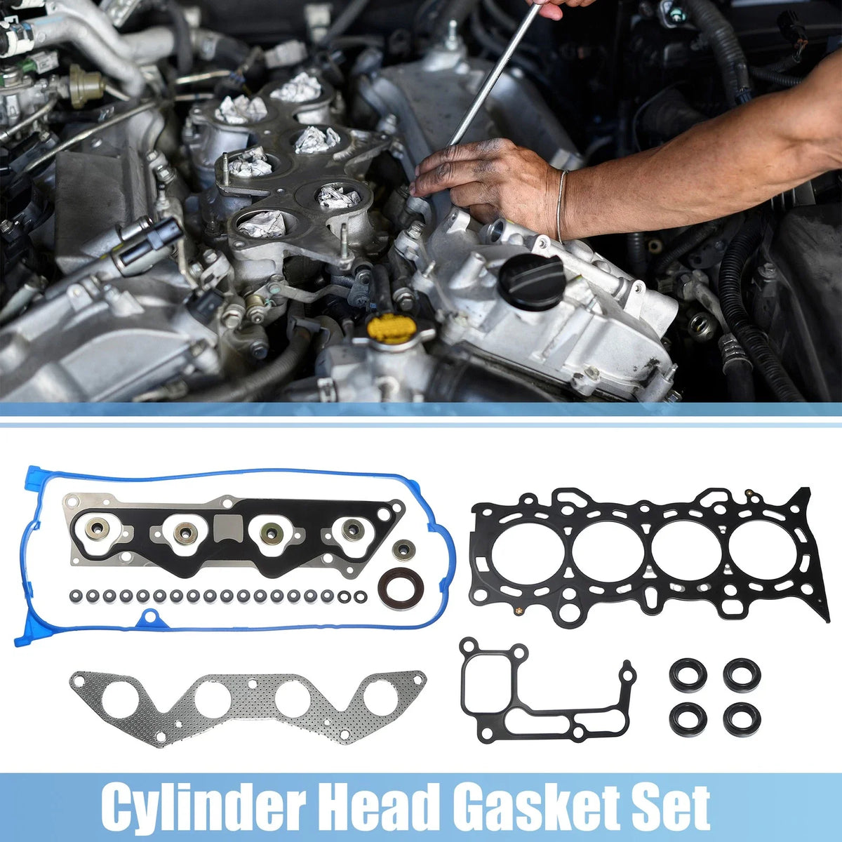 Set of 1 Engine Cylinder Head Gasket for Honda Civic (2001–2005) Metal