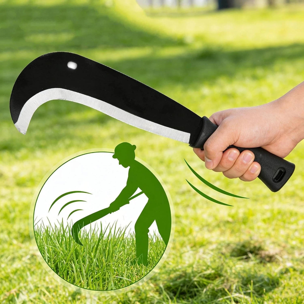 Carbon Steel Billhook Sickle Machete for Yard Tool (Clearing & Harvesting)