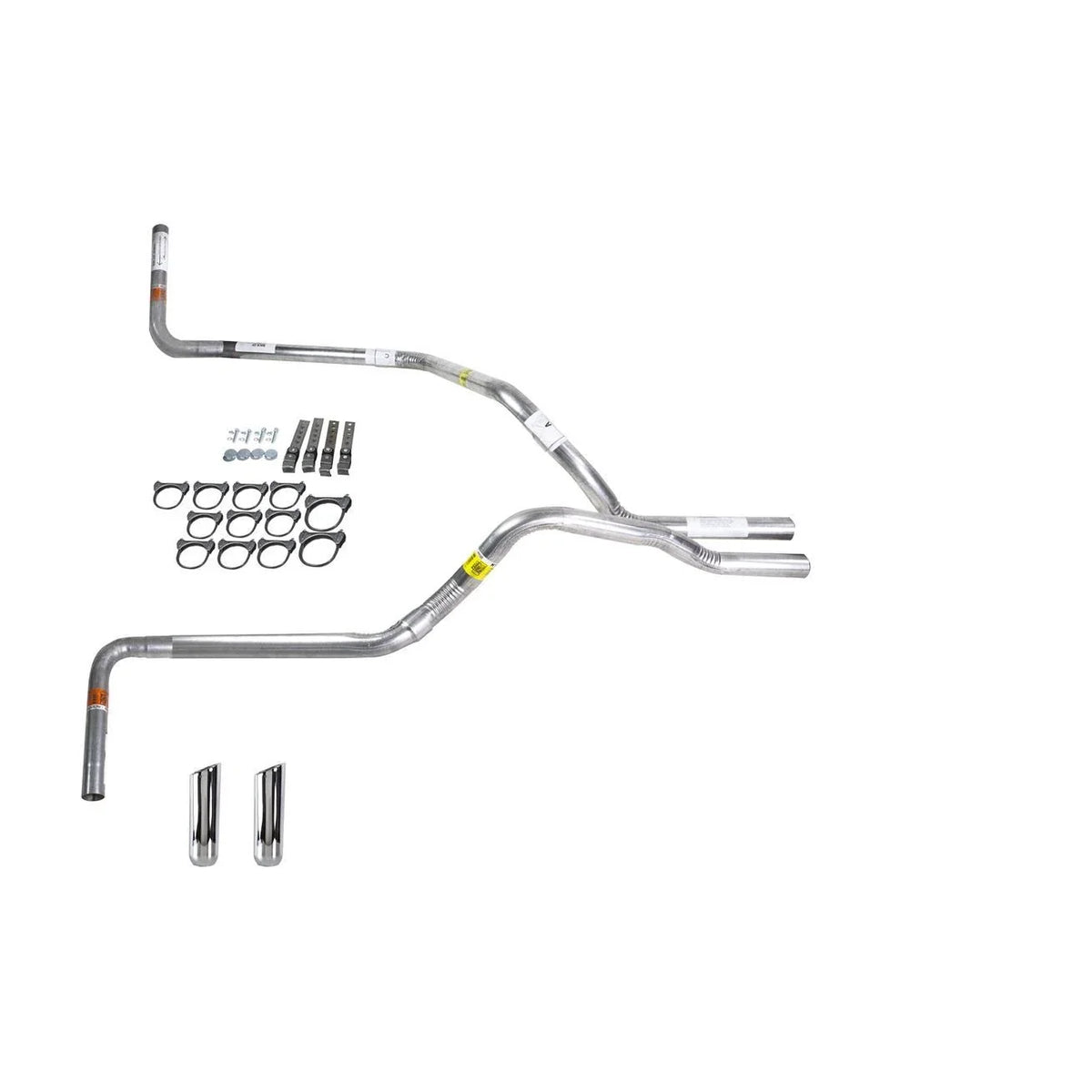 Dual Exhaust Pipe 2.5" for Silverado 1999–2006 No Muffler Side Exit RW Tip