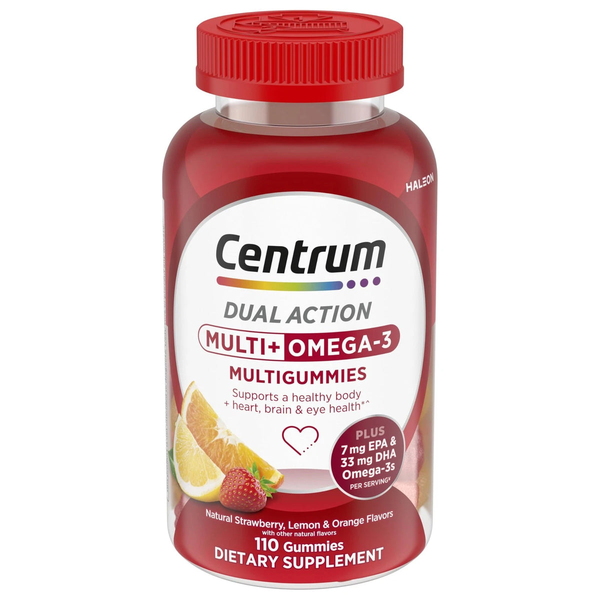 Centrum MultiGummies Omega 3 Dual Action for Adults (110 Count)