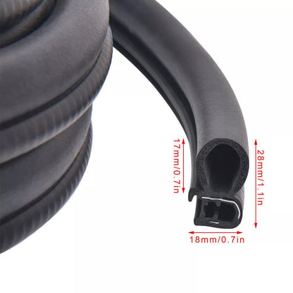 20ft Rubber Seal Weather Strip Door Window Lock Trim for Car SUV (2017–2022)