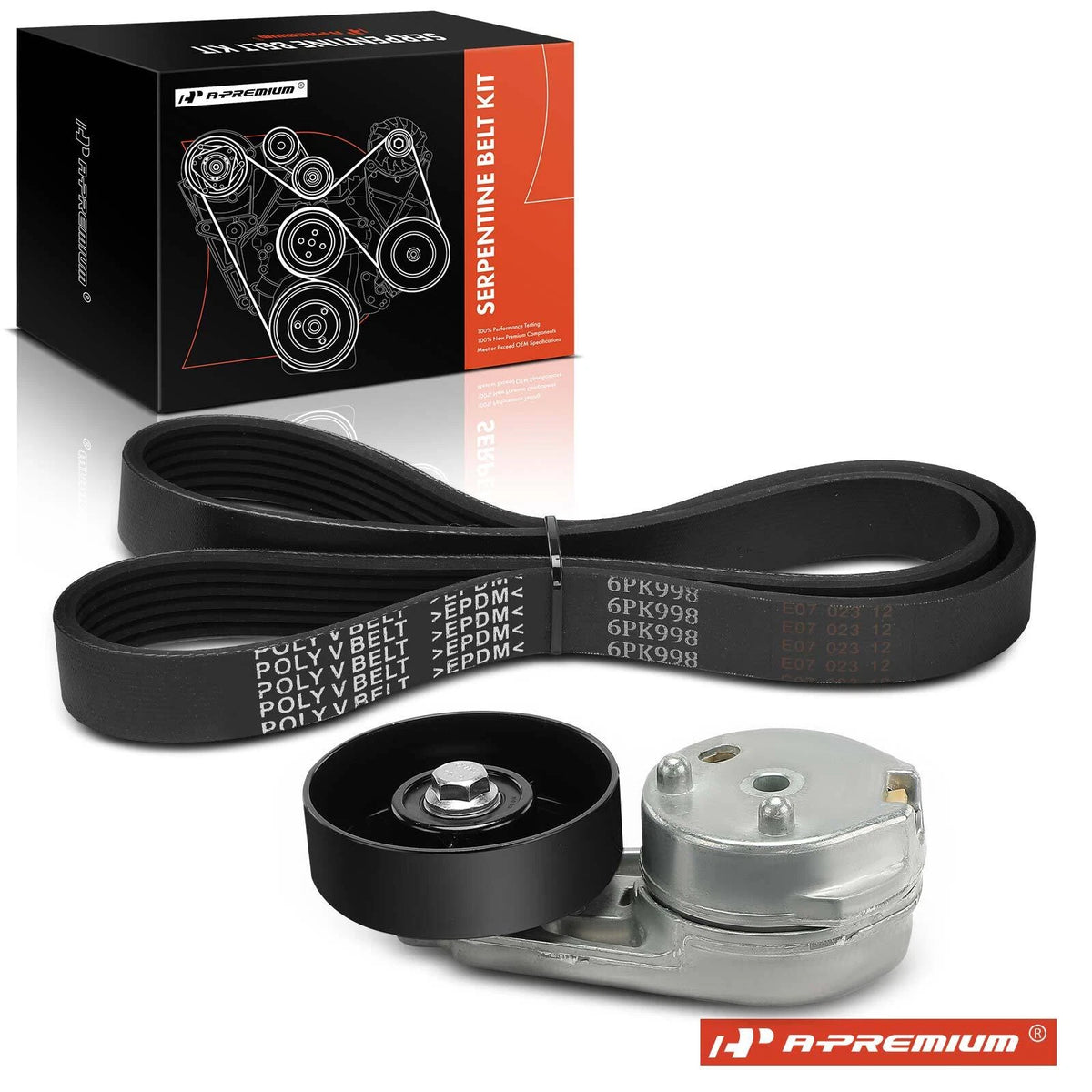 2X Serpentine Belt Drive Component Kit for Ford F-250 350 Super Duty (90K39052)
