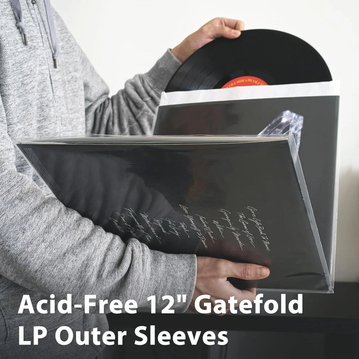 Set of 3 Gatefold Record Sleeves for 12 Inch Vinyl Albums