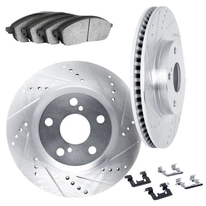 Rotor Set for Subaru Baja (2003–2006) ALX-PAU-DF-7512-13028-CLA1 Drilled Slotted