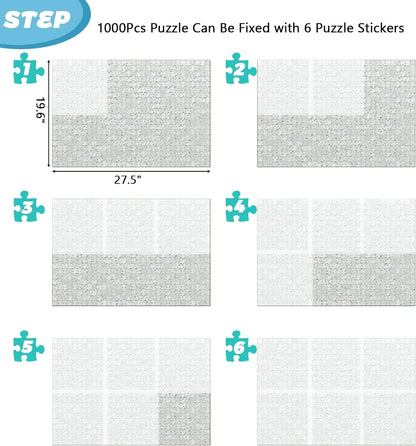 3X Puzzle Glue Sheets for 1000 Piece Puzzles - 18 Peel and Stick