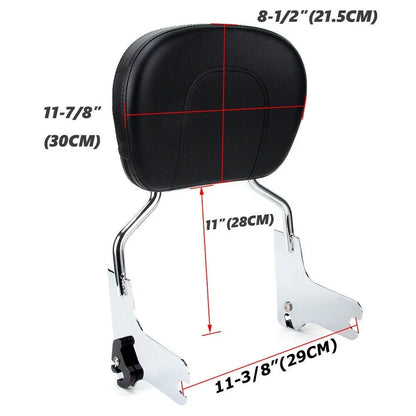 Detachable Passenger Backrest Sissy Bar for Harley Touring Road Glide (1997–2008)