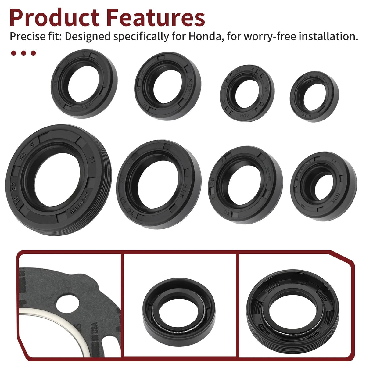 Complete Gasket and Oil Seals Kit for Honda CR80R (1986–1991)