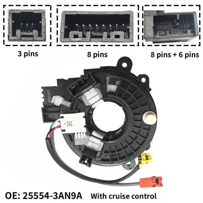 Clock Spring 25554-3AN9A for Nissan Versa (2012–2015) w/ Cruise Control