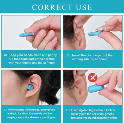 30 Pairs of Durable Noise Blocking Foam Earplugs for All Uses