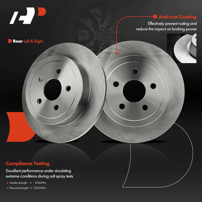 Rear Disc Brake Rotors for Chrysler Sebring, Dodge Stratus (1996–2006)