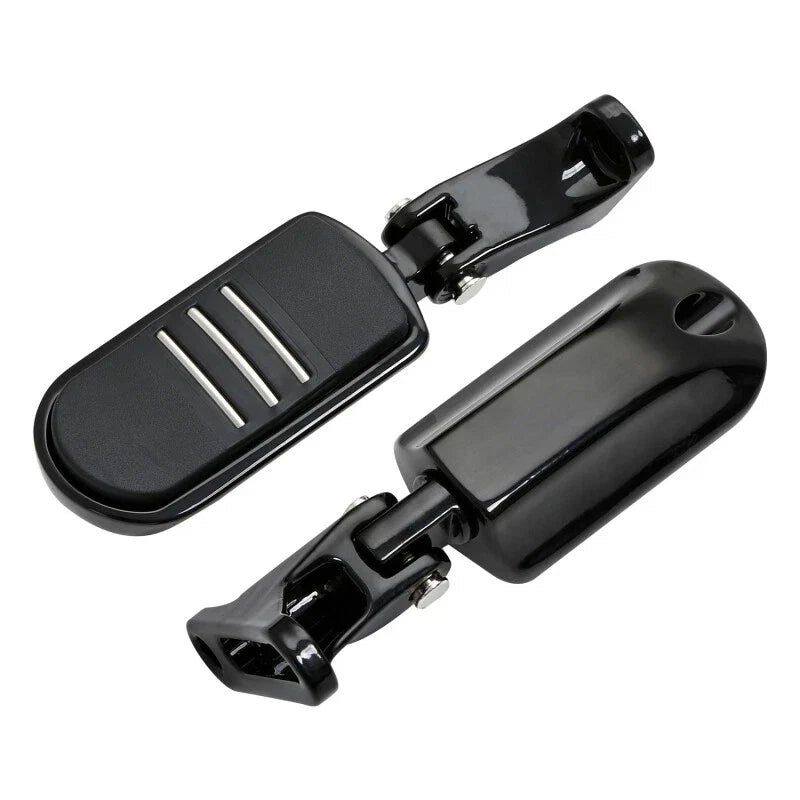 Rear Passenger Footpegs w/ Peg Mini Mount for Harley Touring (1993–2023) Black