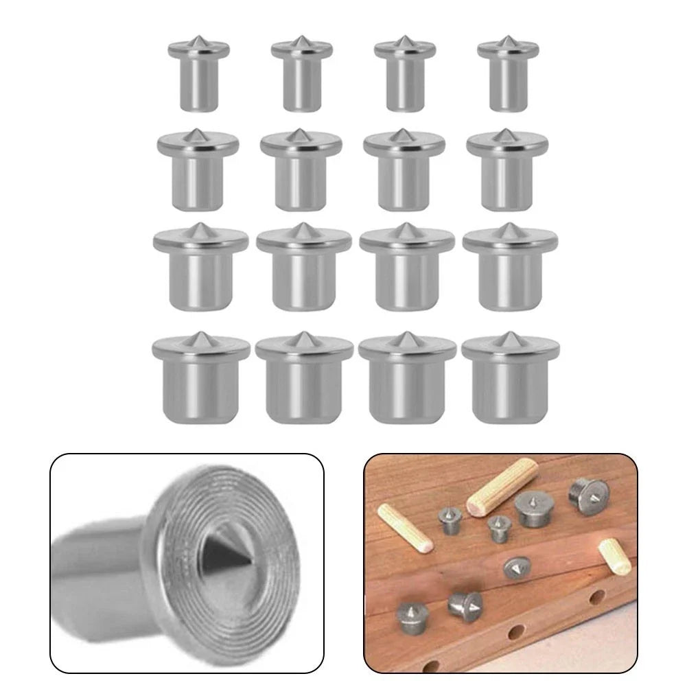 Set of 4 Woodworking Centre Point Pins for Accurate Hole Placement
